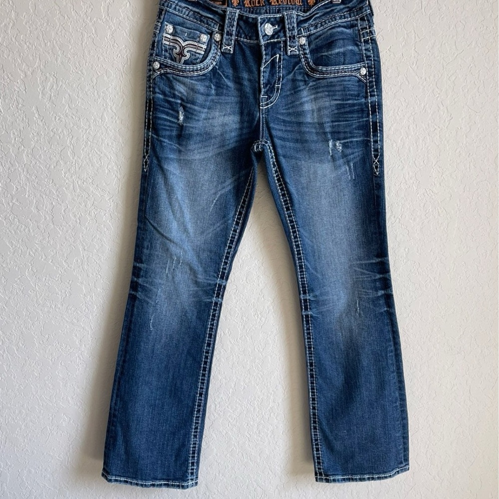 Rock Revival Blue Slim Bootcut Jeans